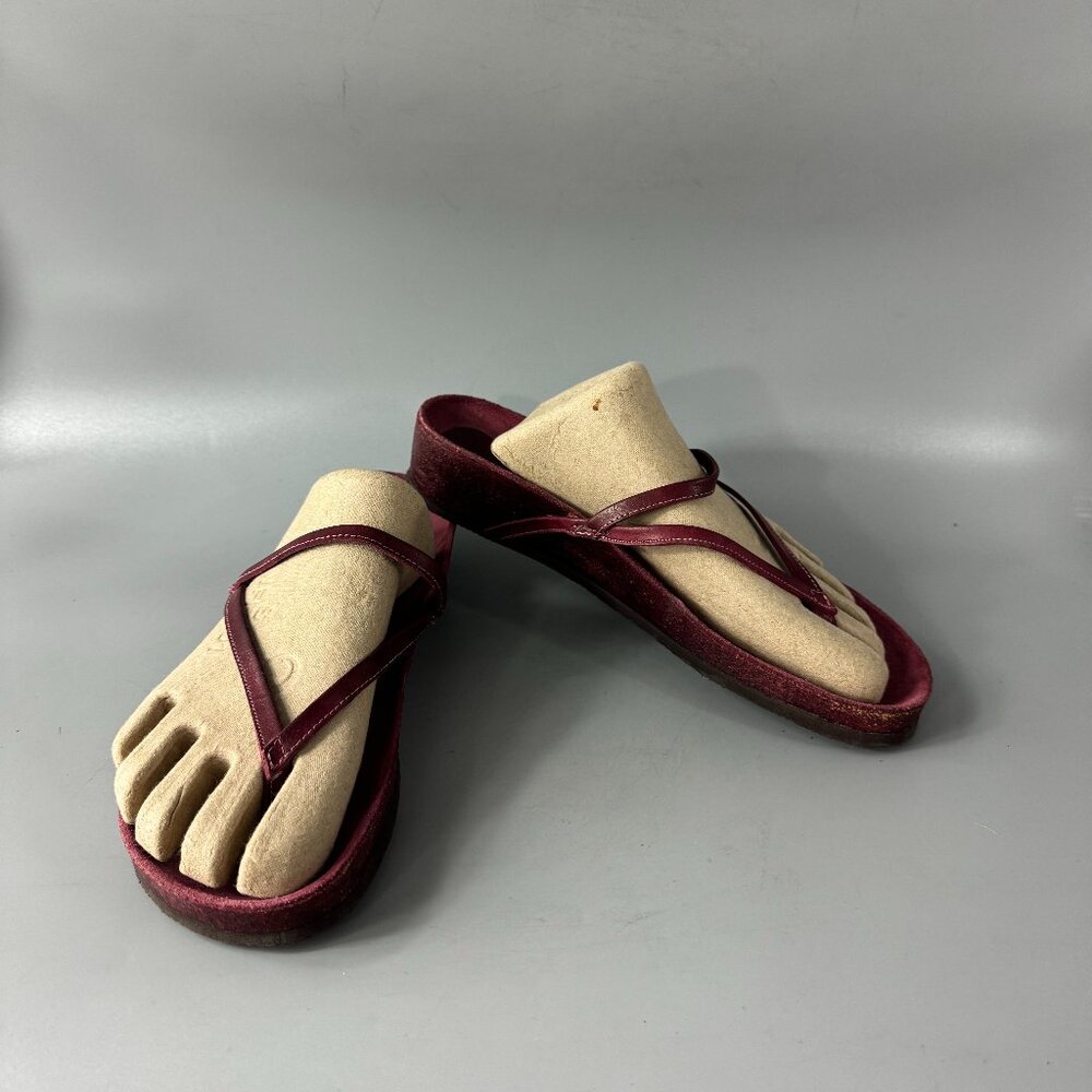 Cordani Calzature Burgundy Strappy Sandals, Size 39